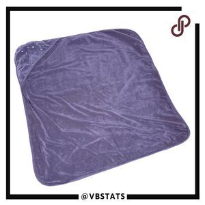 Pottery Barn Kids Unisex 100% Cotton Star Print Hooded Towel Gray Size 32x28
